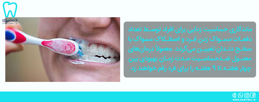 ماندگاری حساسیت زدایی دندانها