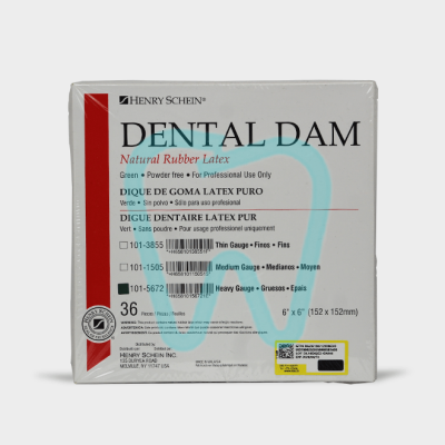 Henry Schein Green Dental Dam - لاستیک رابردم هنری شاین