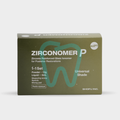 گلاس آینومر ترمیمی (آمالگام سفید) - Shofu  Zirconomer P