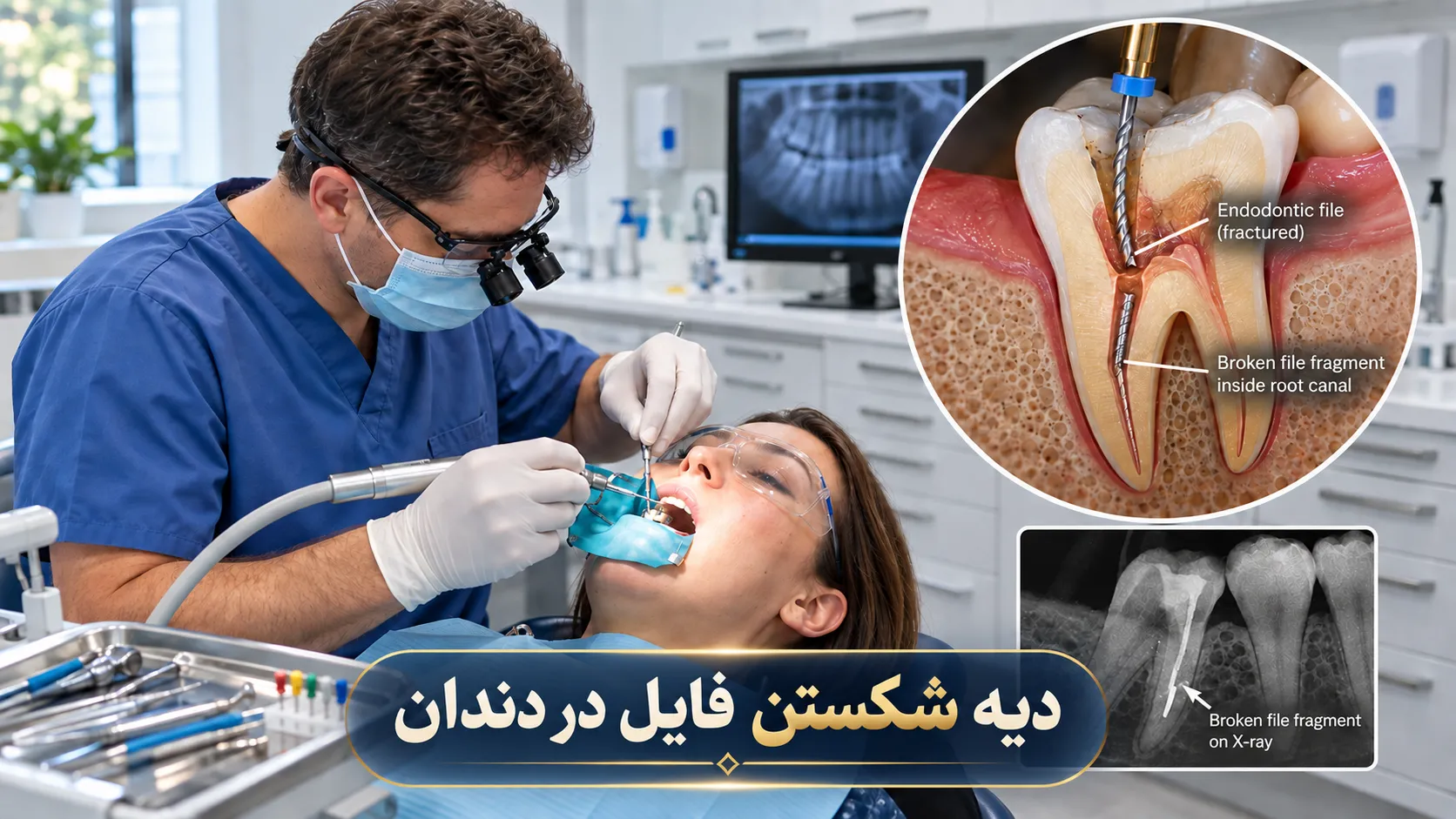 دیه شکستن فایل در دندان